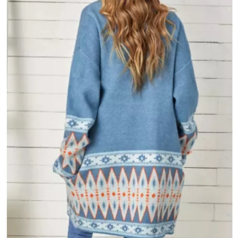 1 large left💕New boutique Aztec open front Cardigan - Picture 10 of 14